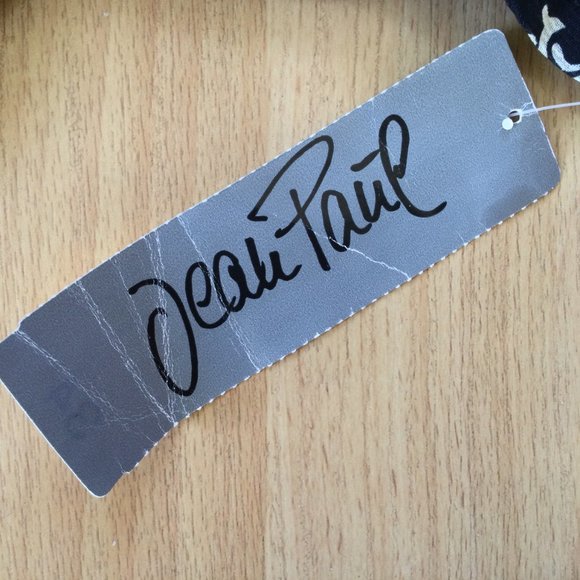 Jean Paul Germany Sheer Crisscross Navy and cream Body Suit Small Size 6 - Picture 2 of 15